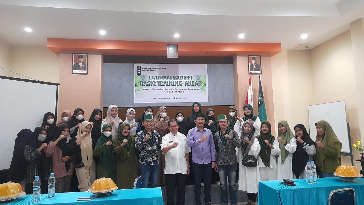 HMI Mamuju Gelar Basic Training Akbar, Koordinator Presidium KAHMI Sulbar Ingatkan Pentingnya Akhlak